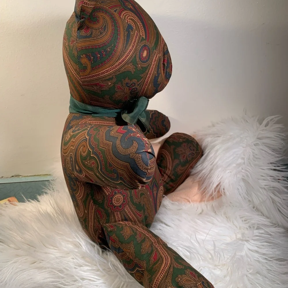 Ralph Lauren Teddy Bear in Elizabeth Paisley. Vintage. EUC - Picture 4 of 7